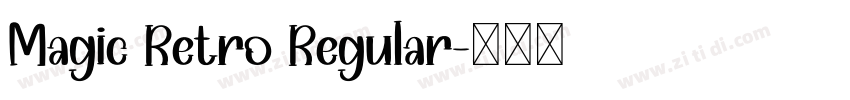 Magic Retro Regular字体转换
